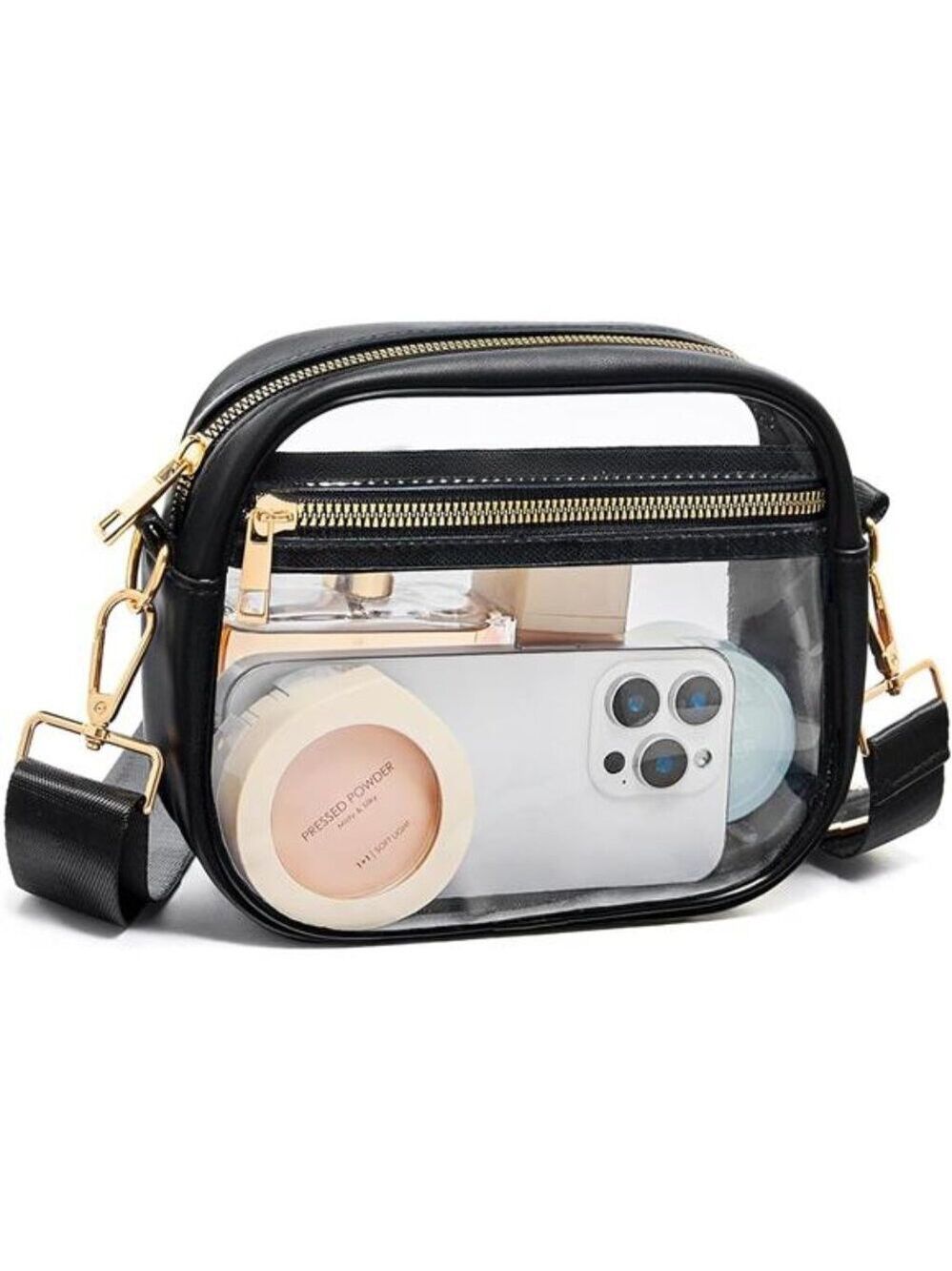Clear Bag Stadium Approved Crossbody Purse Adjustable Shoulder Bag for Concerts